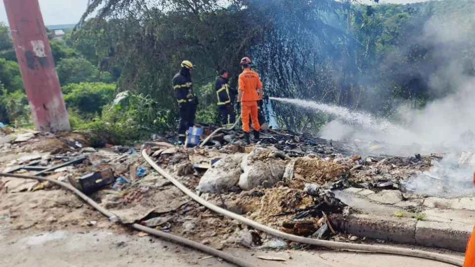 Incêndio atinge área de mata no Distrito Industrial em Manaus