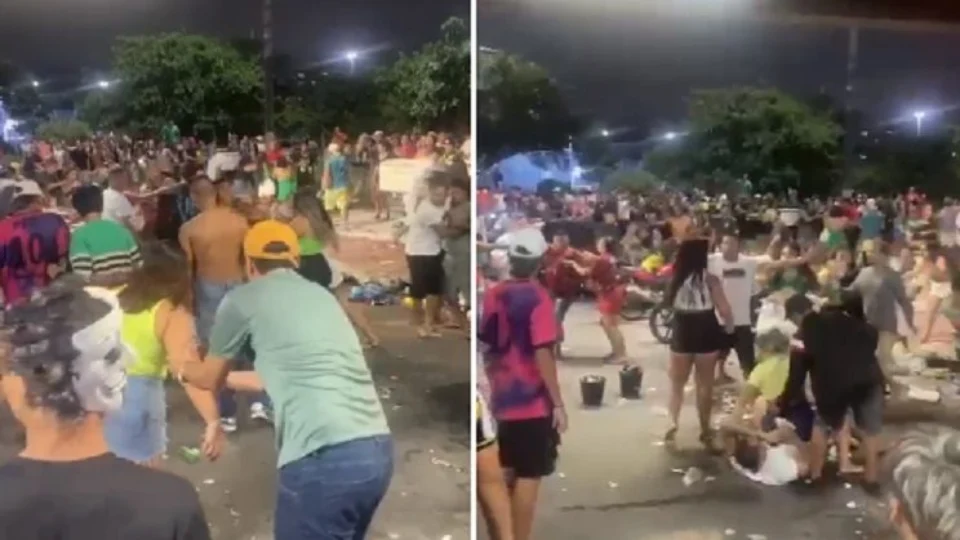 VÍDEO: carreata da escola de samba Reino Unido termina em briga e confusão