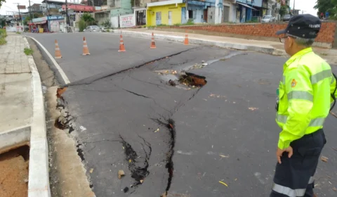 Obra em Manaus interdita trânsito e altera linhas de ônibus