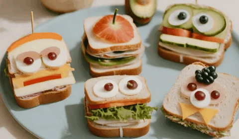 Receita para fazer nas férias com as crianças: sanduíches divertidos