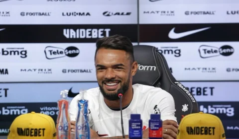 Raniele é apresentado no Corinthians e diz se inspirar em Casemiro e Ralf: ‘muita raça’