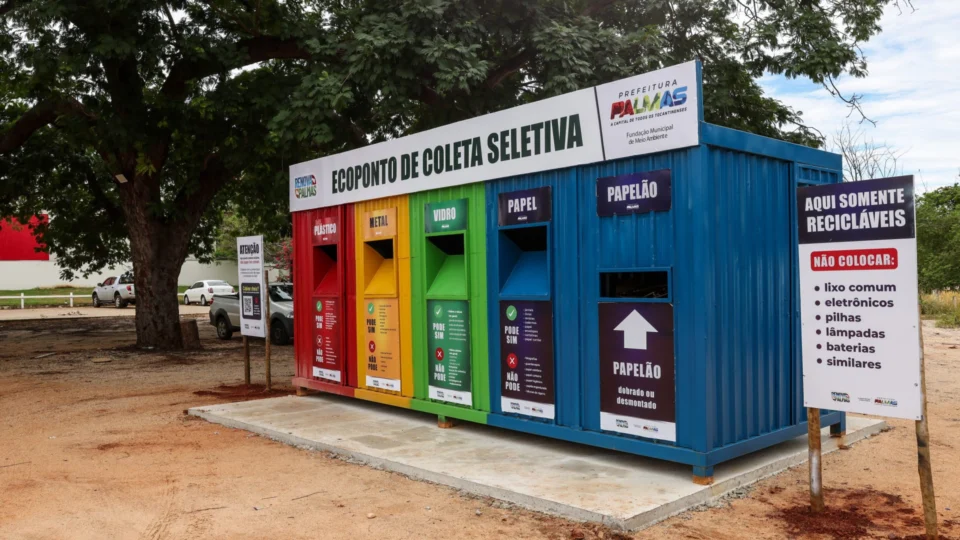 Começa reforma de ecopontos de coleta de recicláveis em Palmas