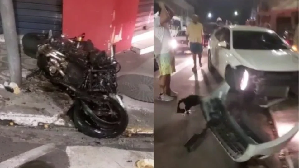 VÍDEO: motociclista morre após colidir com carro na Zona Sul de Manaus