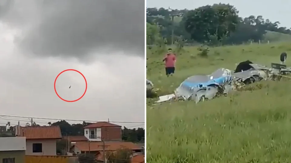 VÍDEO: avião cai e deixa ao menos 3 mortos no interior de MG
