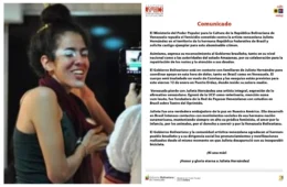 Venezuela pede punição exemplar pela morte da artista no Amazonas