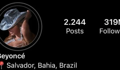 Beyoncé surpreende fãs e atualiza bio no insta: ‘Salvador, Bahia, Brazil’
