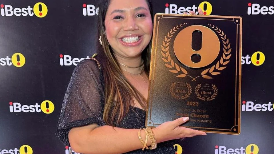 Influenciadora de Roraima recebe prêmio Ibest em São Paulo