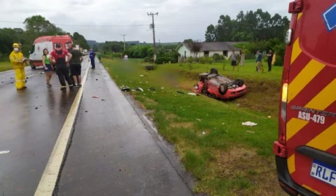 Acidente deixa quatro pessoas mortas na BR-280, em Canoinhas-SC