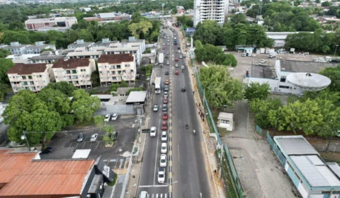 Alargamento da av. Ephigênio Salles chega aos 90%, em Manaus