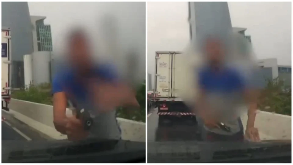 VÍDEO: câmera de carro flagra assalto armado em viaduto no Recife