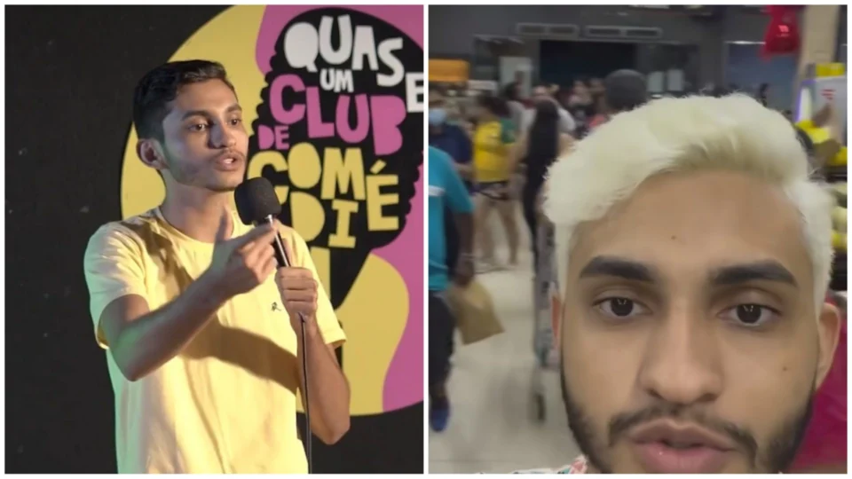 VÍDEO: comediante registra confusão entre amantes em supermercado de Manaus
