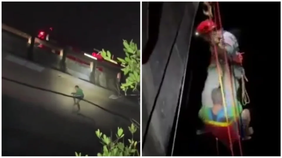 VÍDEO: homem é jogado de ponte após ser sequestrado em SP