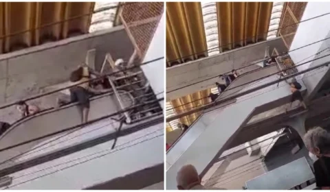 VÍDEO: Idoso morre após despencar de escada rolante em Recife