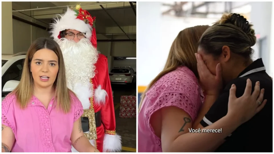 VIDEO: Viih Tube presenteia funcionária com carro: ‘Seu presente de Natal’