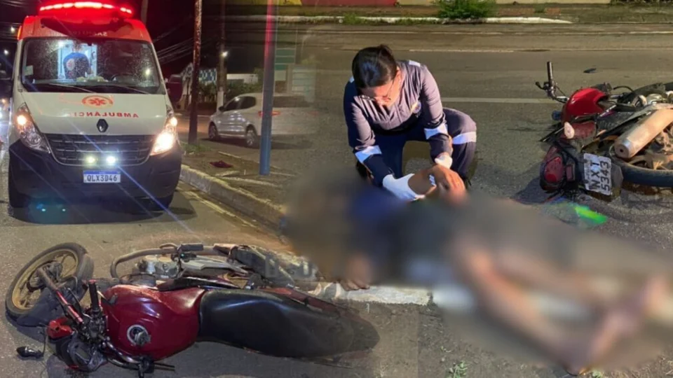 Acidente entre motociclistas deixa duas pessoas feridas no Acre