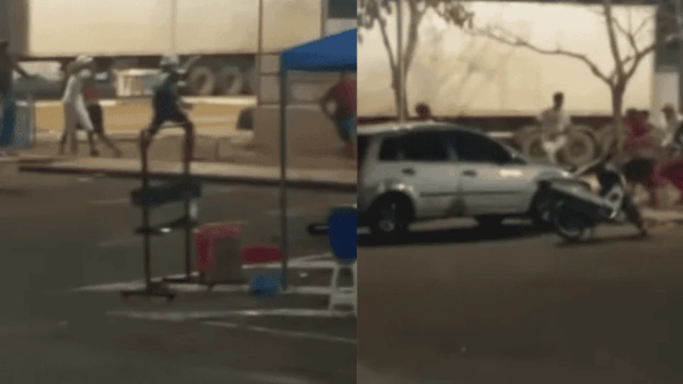 Vídeo registra briga generalizada no bairro Pricumã em Boa Vista-RR