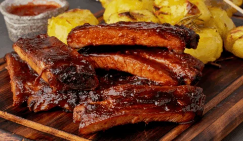 Receita de costelinha de porco como molho barbecue