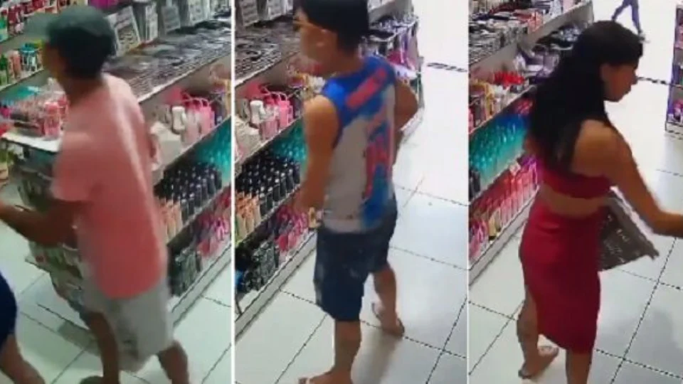 VÍDEO: trio rouba drogaria e clientes no bairro Jorge Teixeira