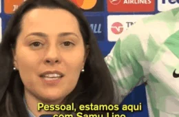 Jornalista confunde português com espanhol durante entrevista; confira
