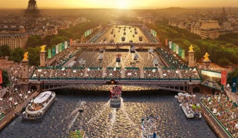 Presidente da França inaugura Vila Olímpica dos Jogos de Paris 2024