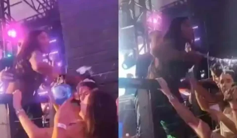 VÍDEO: Ludmilla joga bebida em fã durante show e pega plateia de surpresa