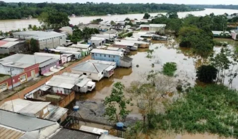 Cheia dos rios atinge 100% das comunidades indígenas de município do AM