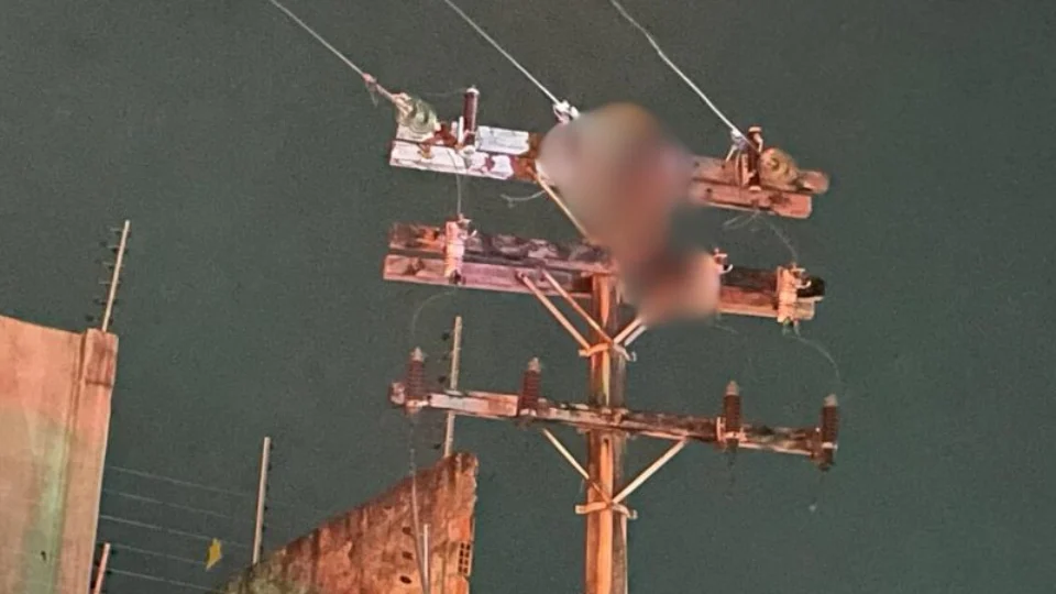 VÍDEO: homem morre eletrocutado ao tentar furtar fios de poste em Manaus