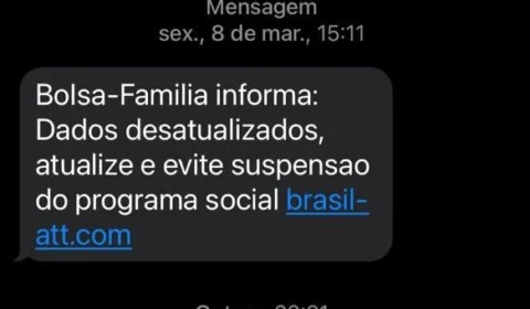 Falso SMS: saiba como criminosos enganam beneficiários do Bolsa Família no AM
