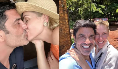 Ana Hickmann assume namoro com Edu Guedes e compartilha fotos: ‘Motivo para sorrir’