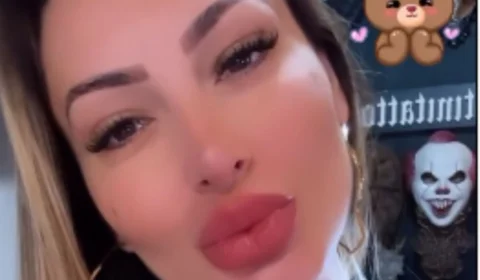 Andressa Urach mostra cintura após remover as costelas; veja vídeo