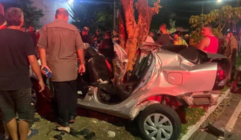 Duas mulheres morrem em acidente na madrugada deste domingo (7) em Manaus