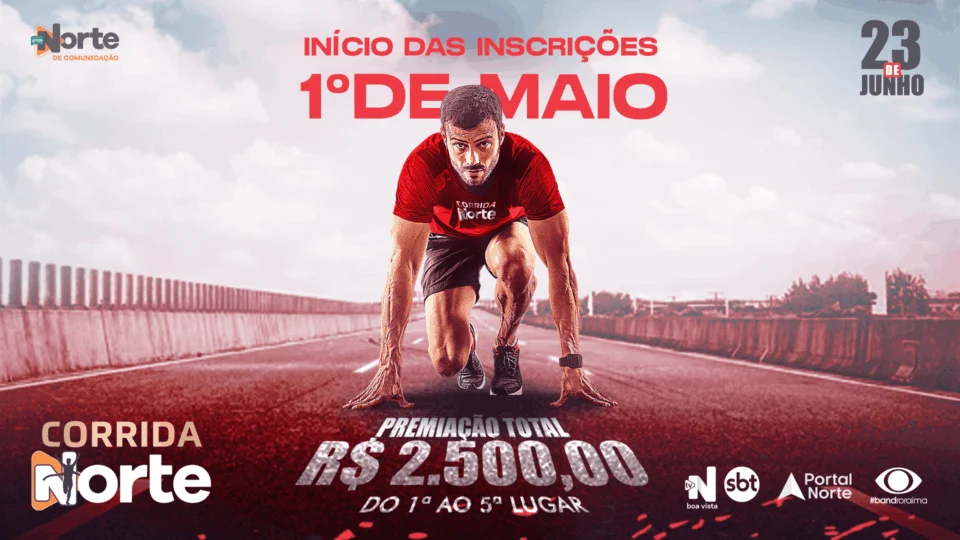 Inscrições para a Corrida Norte iniciam dia 01 de maio