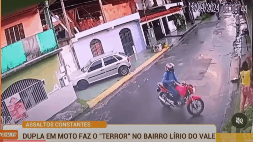 Vídeo revela onda de assaltos no Lírio do Vale