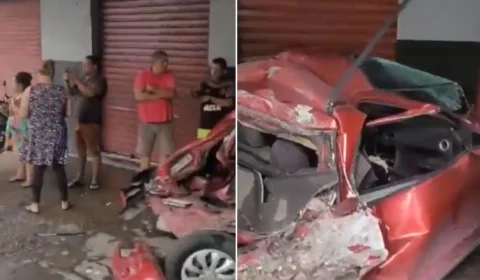 VÍDEO: motorista de ônibus atropela carro durante assalto em Manaus