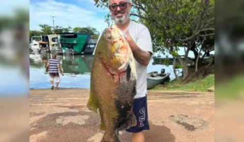 VÍDEO: pesca de peixe de 30 kg em Palmas dá trabalho e filmagem viraliza; assista