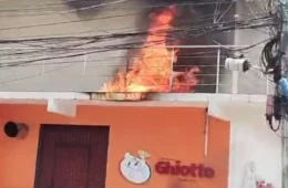 VÍDEO: ar-condicionado provoca incêndio em pizzaria de Manaus