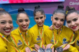 Brasil é prata em etapa de Portimão da Copa do Mundo de ginástica rítmica