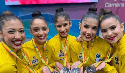 Brasil é prata em etapa de Portimão da Copa do Mundo de ginástica rítmica
