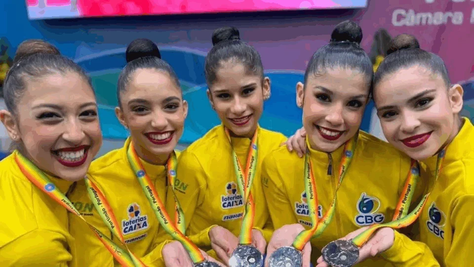 Brasil é prata em etapa de Portimão da Copa do Mundo de ginástica rítmica