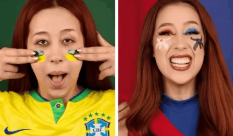 VÍDEO: influenciadora homenageia Garantido e Caprichoso em nova trend