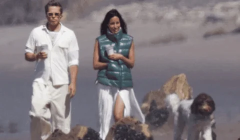 Brad Pitt faz passeio romântico com a namorada Ines de Ramon