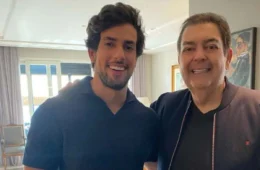 Filha de Faustão aparece em foto rara ao lado do namorado