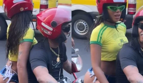 VÍDEO: Anitta aparece em favela do Rio de Janeiro usando shorts mega cavado