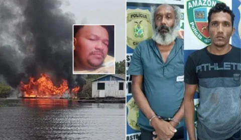 Moradores ateiam fogo na casa de pai e filho acusados de assassinato em Manaus