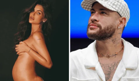 Modelo, supostamente grávida de Neymar, revela rosto de filha; veja