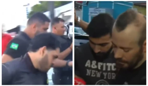 VÍDEO: prisão de coach e ex-namorado de Djidja gera tumulto na delegacia