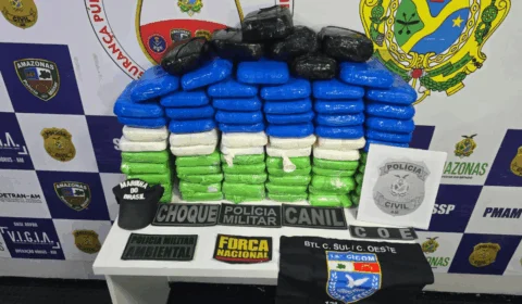 Casal é preso em Coari com mais de 80 kg de cocaína