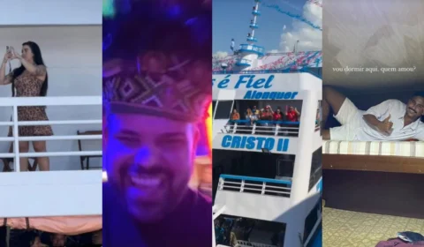 Ex-BBBs viajam em clima de festa em caravana para Parintins