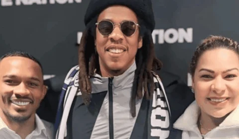 Pais de Endrick se encontram com rapper americano Jay-Z