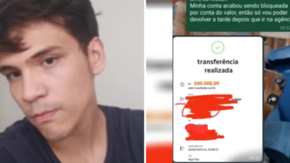 Universitário recebe por engano pix de R$ 100 mil e devolve valor